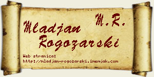 Mlađan Rogožarski vizit kartica